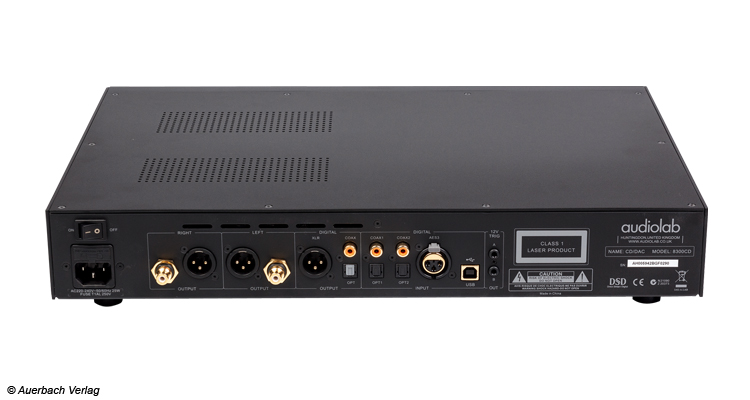 Test Audiolab 8300A Vollverstärker und 8300CD CD-Player Amp Review Anschlüsse Back Rear