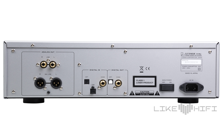 Test: Luxman D-05u SACD-Player & L-507uX Stereovollverstärker Review Amp Back