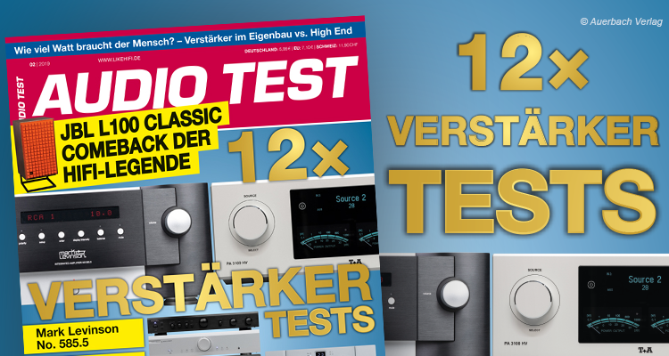 AUDIO TEST Titel 2/2019 Verstärker Test Spezial Stereovollverstärker