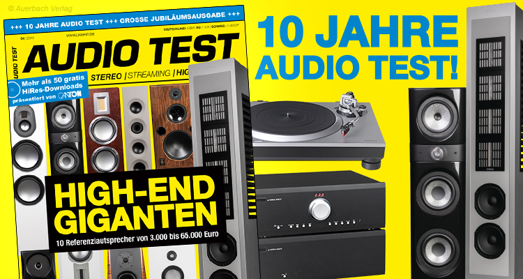 AUDIO TEST Titel 4/2019 Magazin Heft HiFi Spezial Jubiläum High End Highend Lautsprecher Technics Plattenspieler