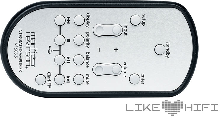 Mark Levinson No 585.5 Integrated Amplifier Stereo Vollverstärker 500 Series Test Review Remote Control Fernbedienung