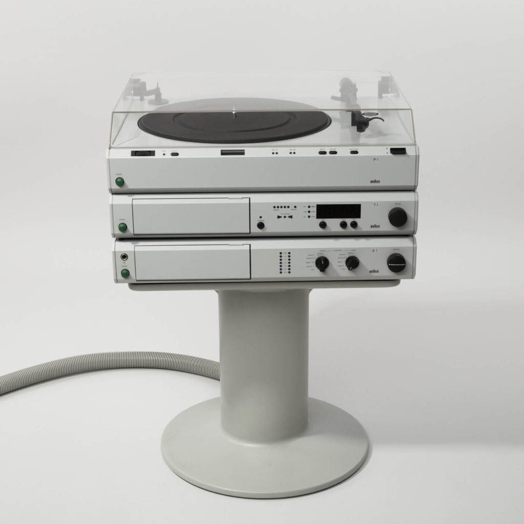Braun Heritage Audio Atelier Serie Plattenspieler Verstärker Amp HiFi Crystal Grey