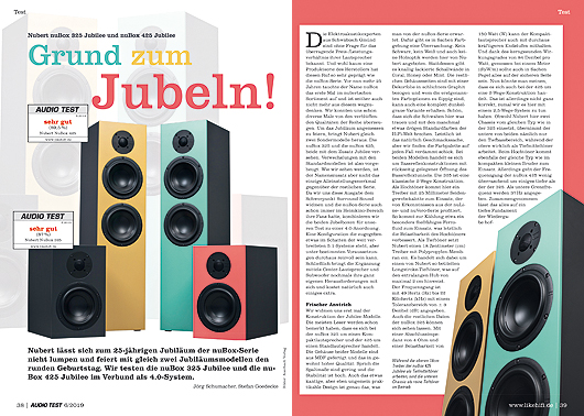 AUDIO TEST 6/19 - Nubert nuJubilee nubox 325 425 Home Cinema Surround Test Review