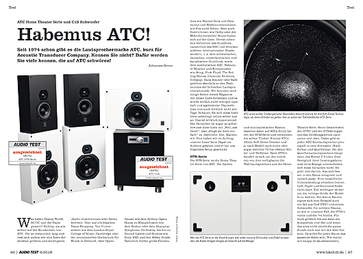 AUDIO TEST 6/19 - ATC HTS Serie Home Cinema Surround Set Subwoofer Test Review