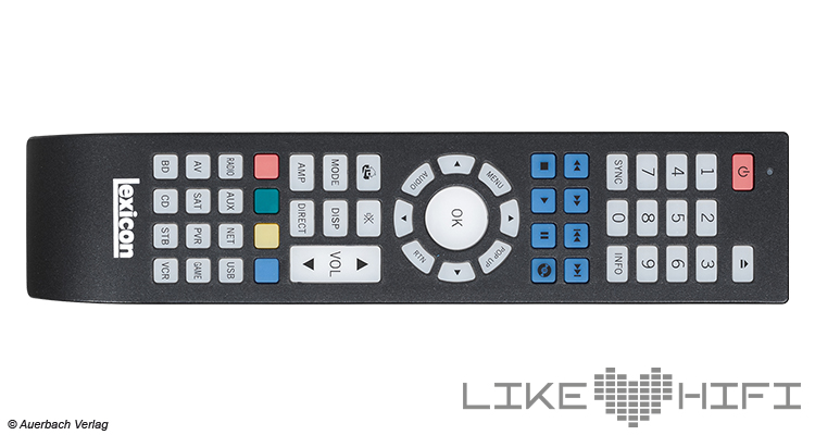 Test: Lexicon RV-6 AV-Receiver - Immersiver Surround Sound Receiver Review Fernbedienung Remote