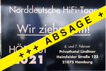 Absage Norddeutsche Hifi-tage 2021 NDHT Corona Messe HiFi Hamburg Show