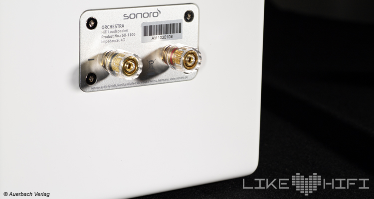 Sonoro Orchestra Lautsprecher Test Review Speaker kaufen Anschlüsse Terminal Back