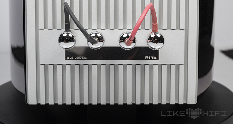 Bowers Wilkins 800 D3 Diamond Lautsprecher Speaker Test Review Bi Wiring Terminal