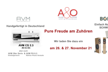 Aug und Ohr Event Boenicke Audio AVM November 2021 Zürich