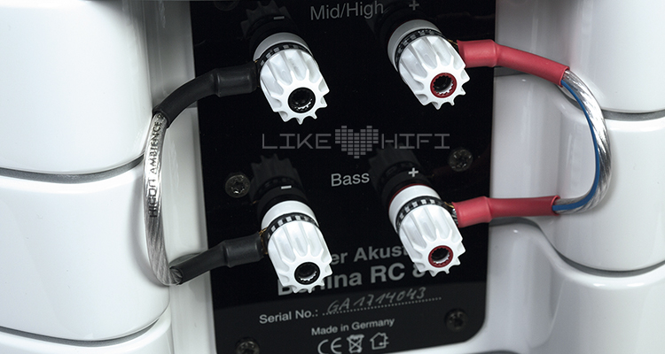 Test Gauder Akustik Berlina RC8 High End Standlautsprecher Bi-Wiring-Terminal