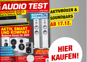 AUDIO TEST Ausgabe 01/2022 Lautsprecher Soundbar Review Magazin
