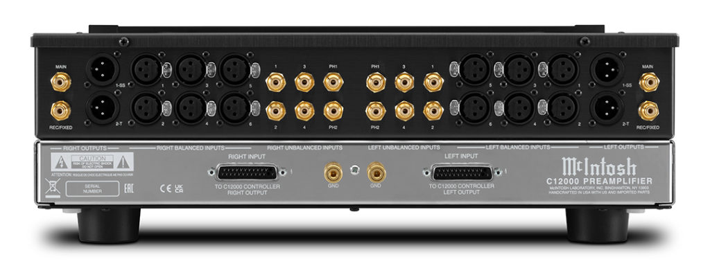 McIntosh C12000 Preamplifier back side rear anschluss rückseite Vorverstärker