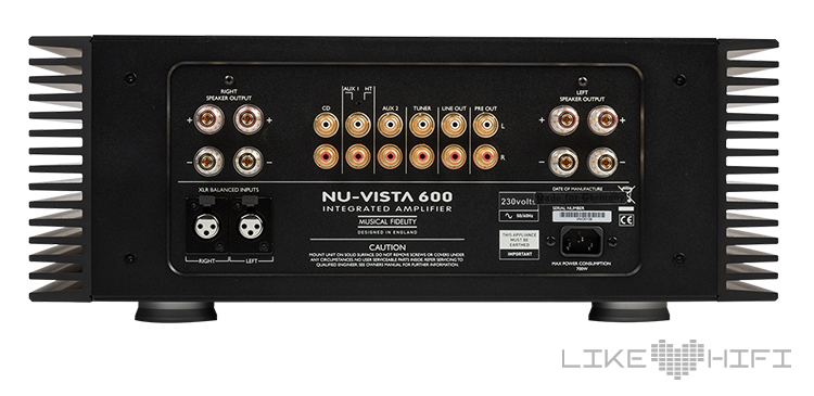 Test Musical Fidelity Nu-Vista 600 Vollverstärker Amp Review Hifi