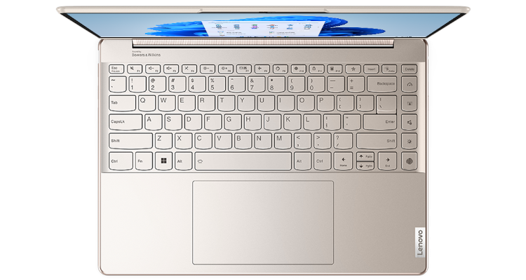 Lenovo Laptop mit B&W Lautsprechern Yoga 9i Gen 7 Oatmeal