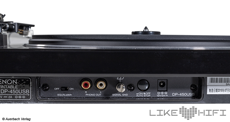 Test: Denon DP-450USB - Plattenspieler mit USB und Phonovorverstärker Anschlüsse Review