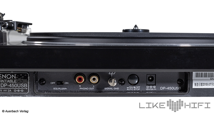 Test: Denon DP-450USB - Plattenspieler mit USB und Phonovorverstärker Anschlüsse Review