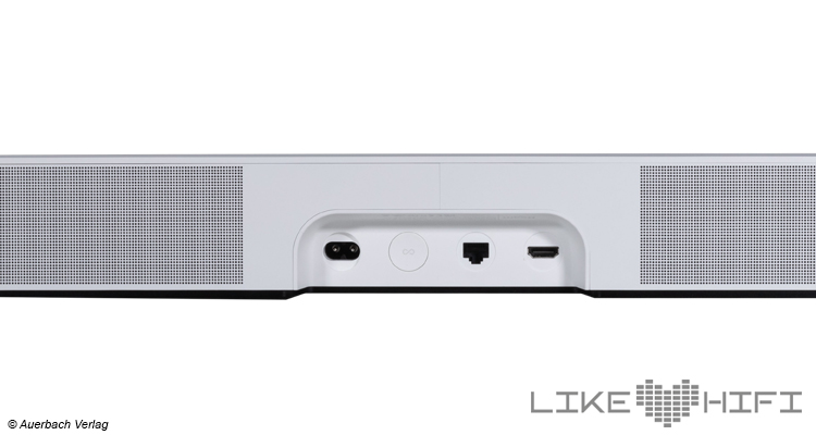 Sonos Beam Anschlüsse Test Review Soundbar white 2022
