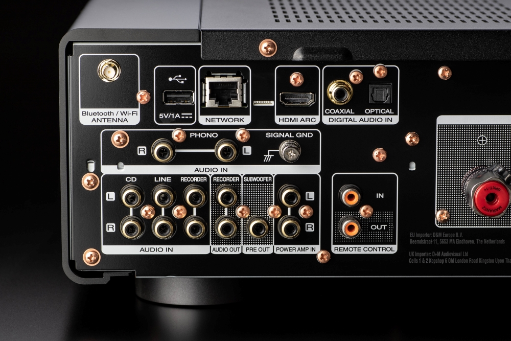 Marantz MODEL 40n Streaming Amp Verstärker 2022 Black News Anschlüsse Back Rear