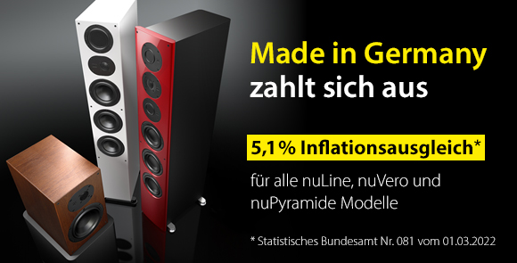 Sale Aktion: Nubert gibt 5,1% Rabatt für Lautsprecher made in Germany