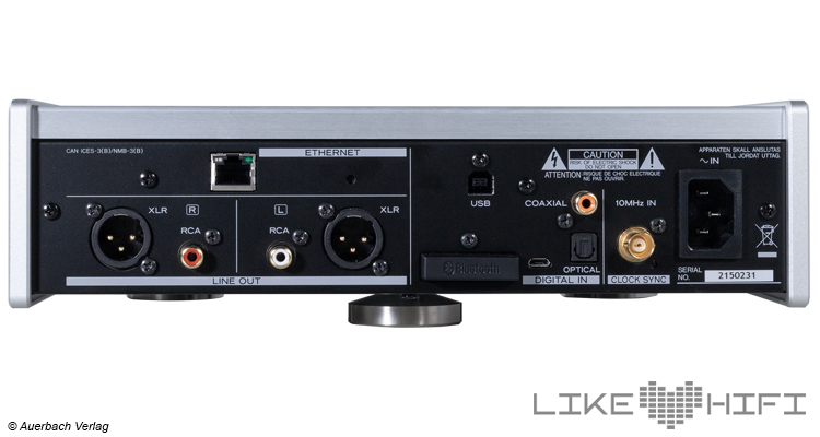 Test: TEAC NT-505 X - Netzwerkplayer / Streamer & USB-DAC Rückseite Back Review