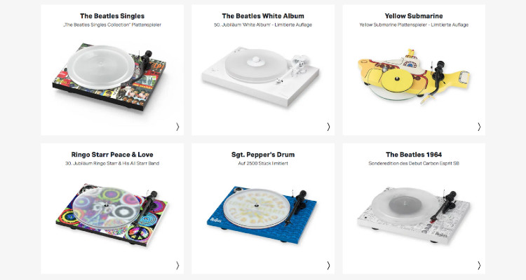 Pro-Ject Limitierter und exklusiver Plattenspieler Beatles