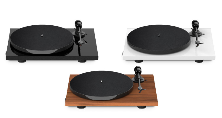 Pro-Ject E1 Plattenspieler Phono BT schwarz weiß walnuss