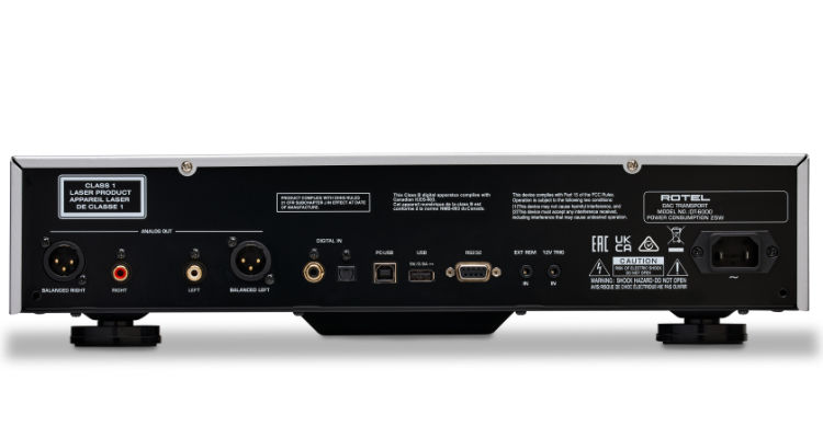 CD-Player DAC DT-6000 - Rückseite