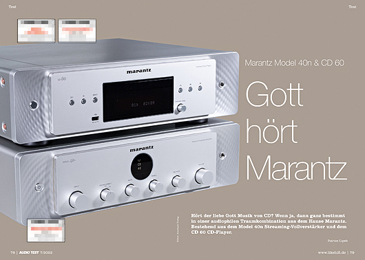 AUDIO TEST Ausgabe 07 2022 Magazin HiFi Heft Verstärker Amplifier Test Review Oktober Marantz