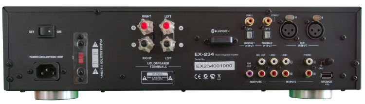 BC Acoustique- Verstärker EX-234-Rückseite