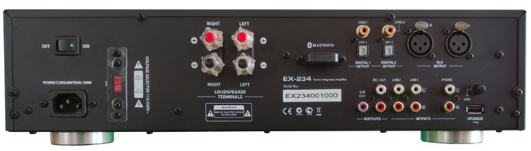 BC Acoustique- Verstärker EX-234-Rückseite