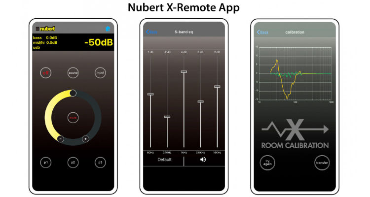 Nubert nuXinema preAV die App-Steuerung