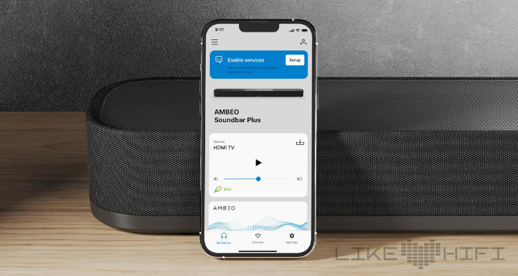 Die App eignet sich für unseren Geschmack am besten zur Steuerung der Ambeo Soundbar.