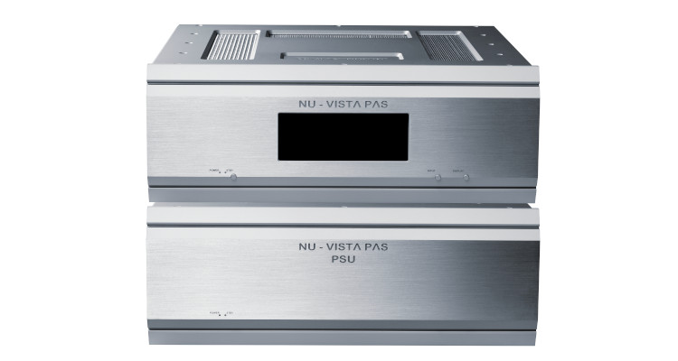 Der Nu-Vista PAS Stereo-Endverstärer und das dazugehörige Netzteil PSU.