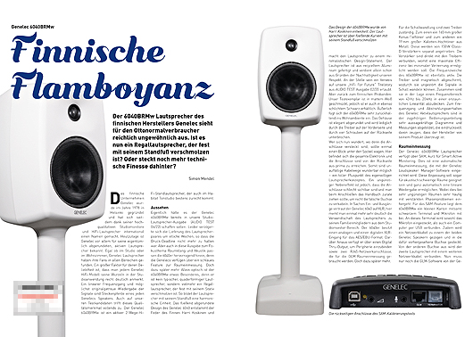 AUDIO TEST Ausgabe 02 2023 Magazin HiFi Heft Lautsprecher Aktiv Studio Genelec 6040BRMw Review HiFi