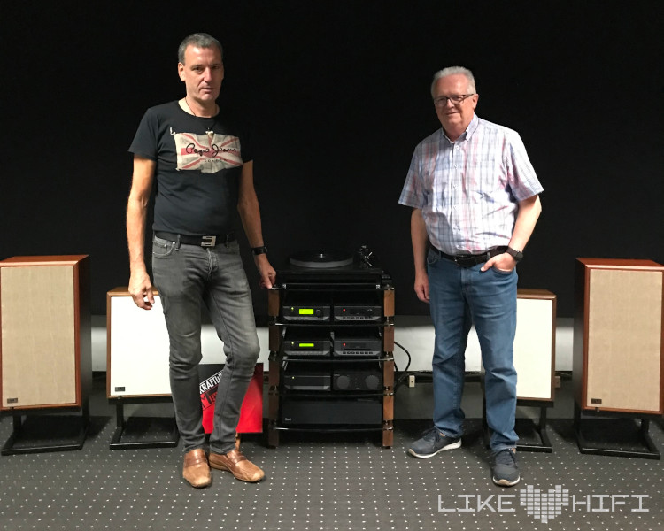 Andreas Sehlhorst (l.) und Werner Berlin (r.) vom Vertrieb Bellevue Audio 