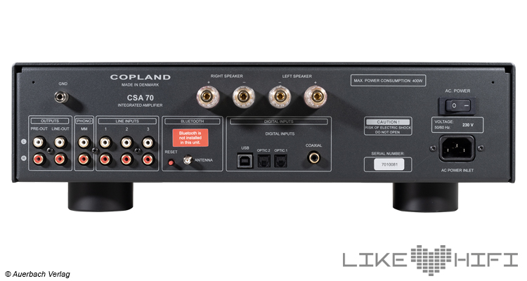 Test: Copland CSA70 – Stereo Vollverstärker