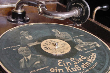 Schallplatte Grammofon Schelllack