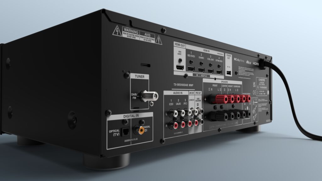 Onkyo-TX-SR3100 AV-Receiver Rückansicht