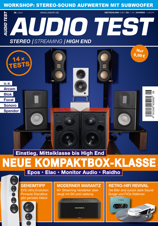 Audio Test Magazin 06 2024 August High End HiFi Cover Lautsprecher Titelbild Kompaktboxen