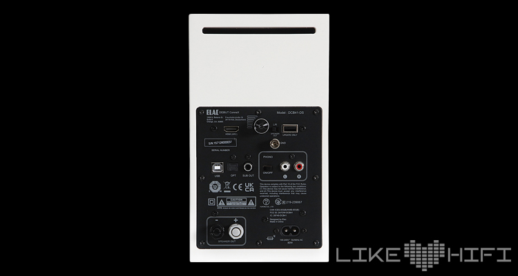 Elac Debut ConneX Adsum Lautsprecher Rückseite Back