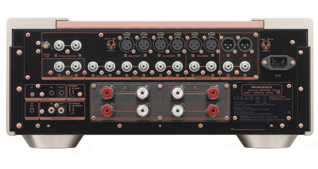 Marantz Model 10 Vollverstärker der Serie 10 - Rücknansicht