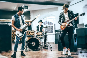 Band im Proberaum