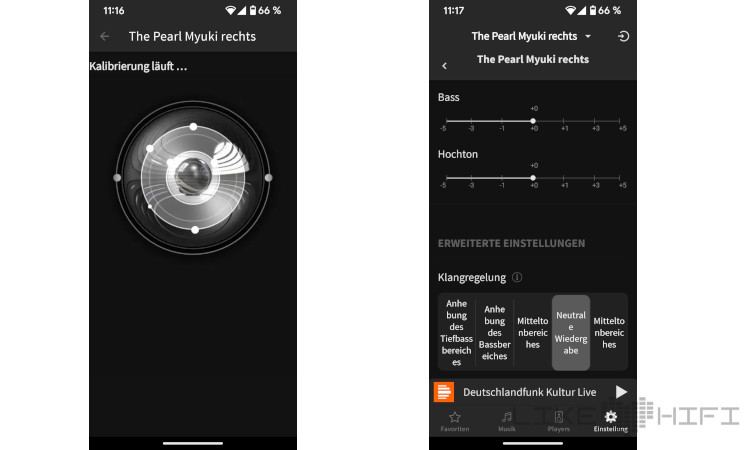Cabasse The Pearl Myuki Wireless Streaming Lautsprecher Test App