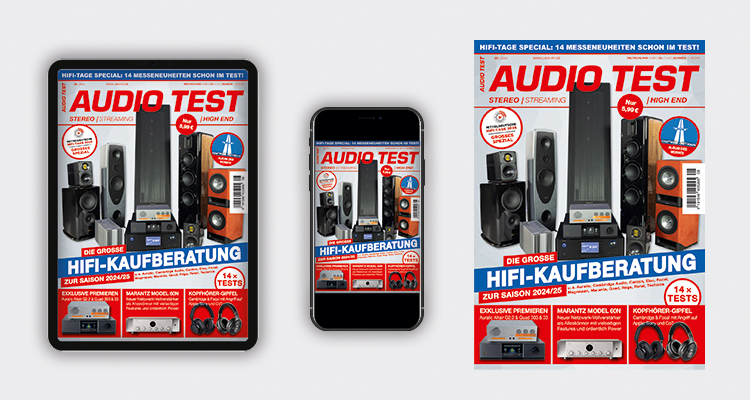 Audio Test Magazin 08 2024 Oktober November Heimkino HiFi Cover Lautsprecher
