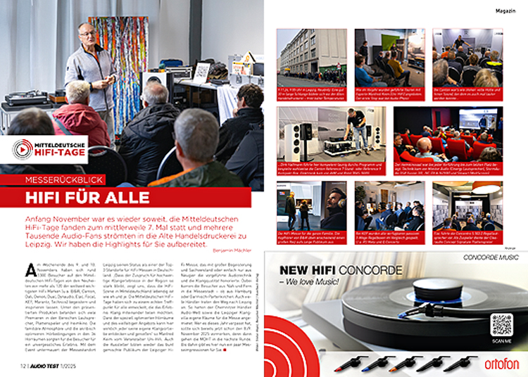 AUDIO TEST Ausgabe 01 2025 Magazin MDHT Rückblick