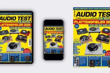 Audio Test Magazin 01 2025 Dezember Januar Plattenspieler HiFi Cover Lautsprecher