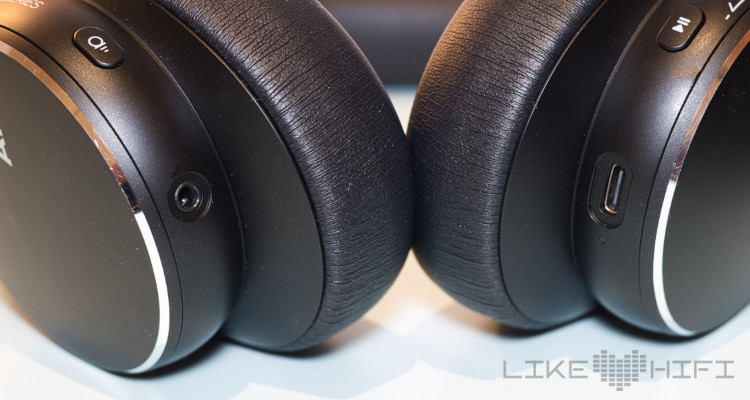 AKG N9 Hybrid Kabelloser Over-Ear-Kopfhörer Anschluss