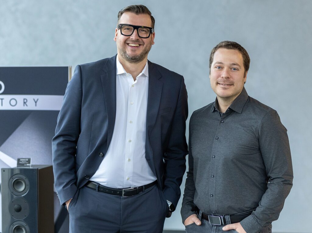 Nubert Geschäftsführer Daniel T. Schütze und Markus Pedal