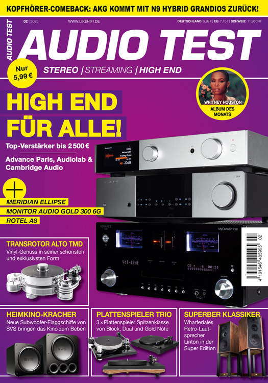 Audio Test Magazin 02 2025 Februar März Verstärker High End HiFi Cover Titelbild