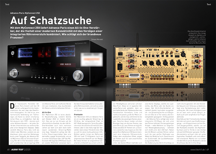 AUDIO TEST 02 2025 Magazin Advance Paris Verstärker